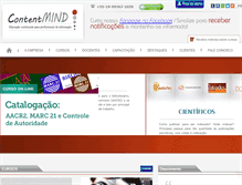 Tablet Screenshot of contentmind.com.br